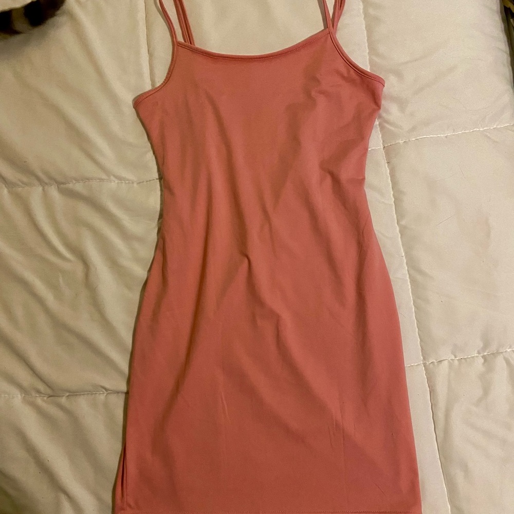 Pink Spaghetti Strap Dress